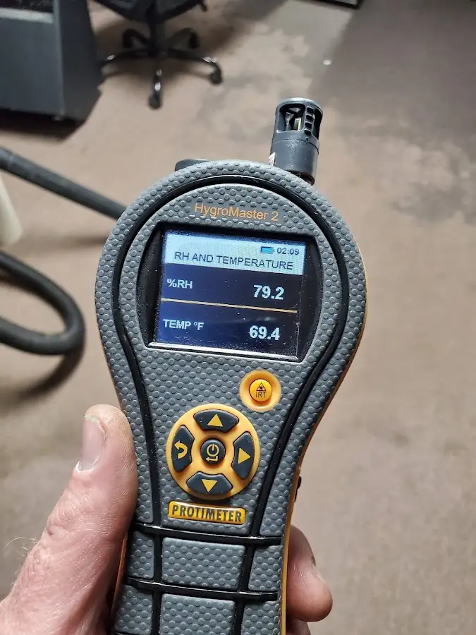 Moisture meter humidity assessment for Fire & Smoke Damage Restoration in White Hall